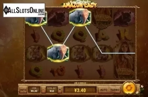 Win Screen 2. Amazon Lady from Skywind Group