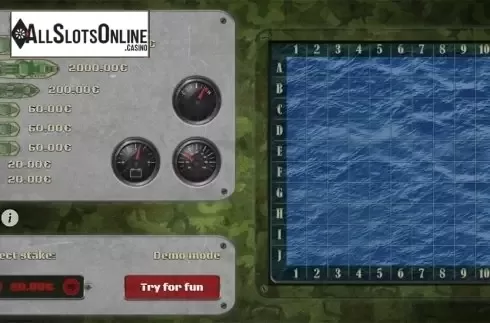 Reels screen. Battleships from SuperlottoTV