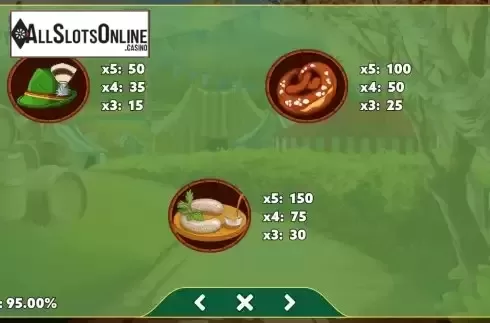 Paytable screen 2