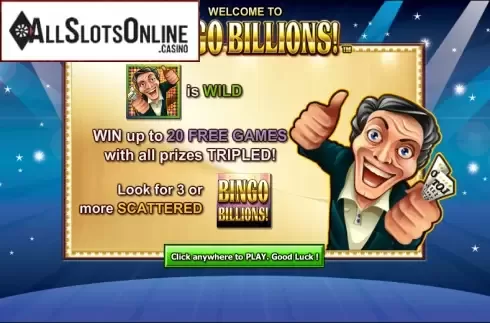 Game features. Bingo Billions from NextGen