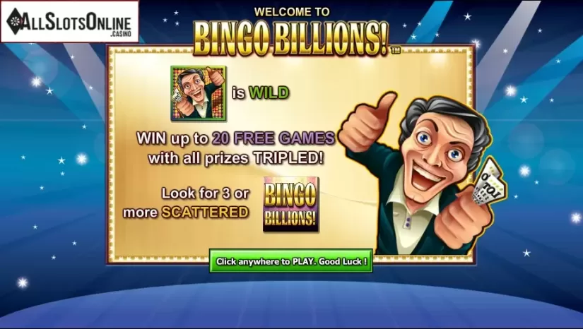 Game features. Bingo Billions from NextGen