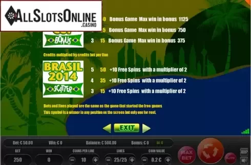 Screen6. Brasil2014 from Portomaso Gaming