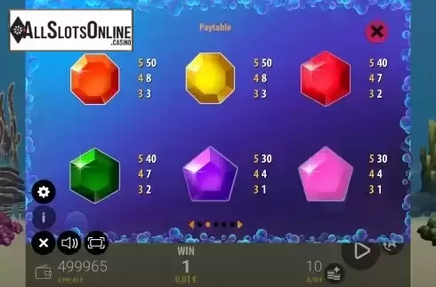 Paytable screen 2