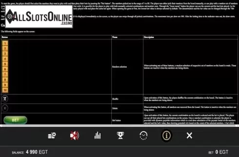 Paytable 2