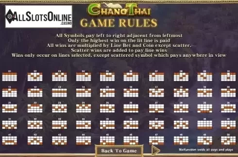 Paytable 1