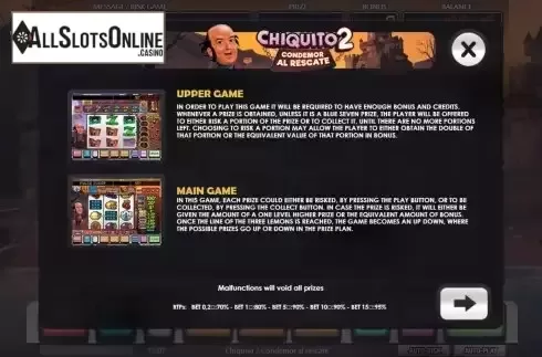 Different games screen