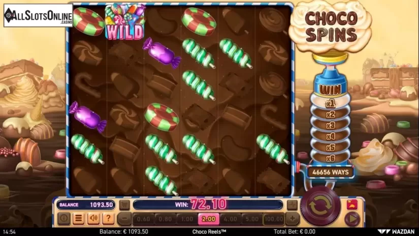 Free Spins 3. Choco Reels from Wazdan