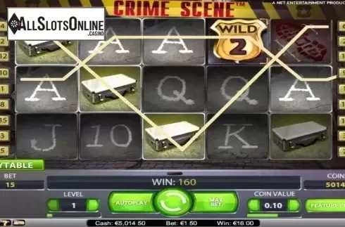 Screen3. Crime Scene from NetEnt