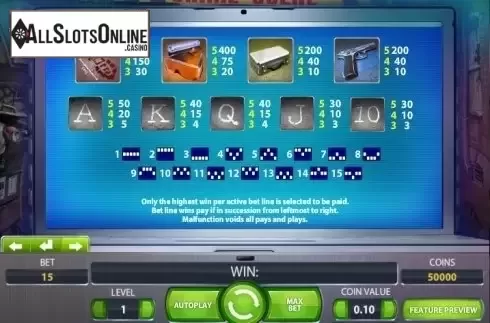 Screen7. Crime Scene from NetEnt