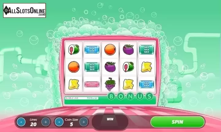 Game Workflow screen. Double Bubble from Roxor Gaming