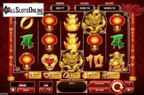 Reel Screen. Dragon Riches Progressive from Tom Horn Gaming