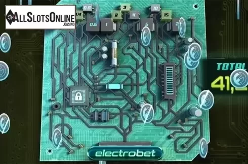Total win screeen. Electrobet from FunFair