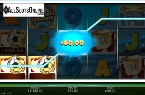 Win Screen 3. Football Cash Pots from Inspired Gaming