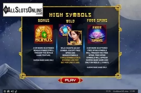 Features screen