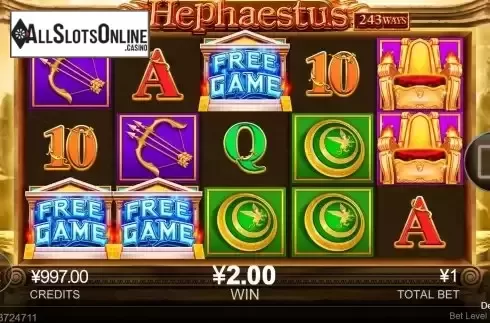 Free Spins Win Screen
