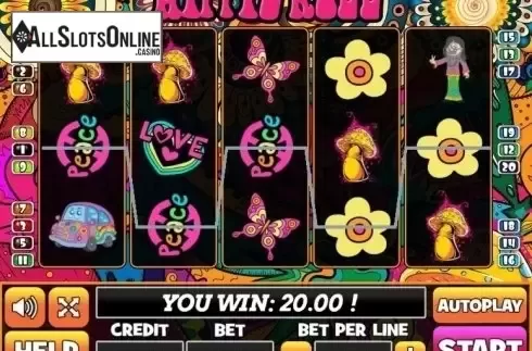 Win Screen. Hippie Roll from PlayPearls