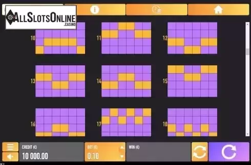 Pay Lines screen