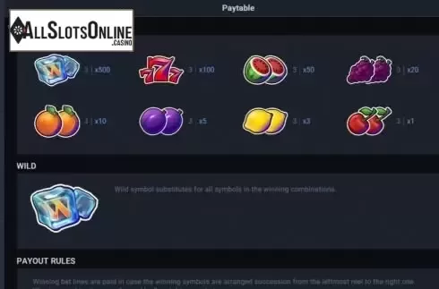 Paytable