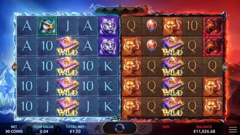 Ice and Fire slot screenshot 2