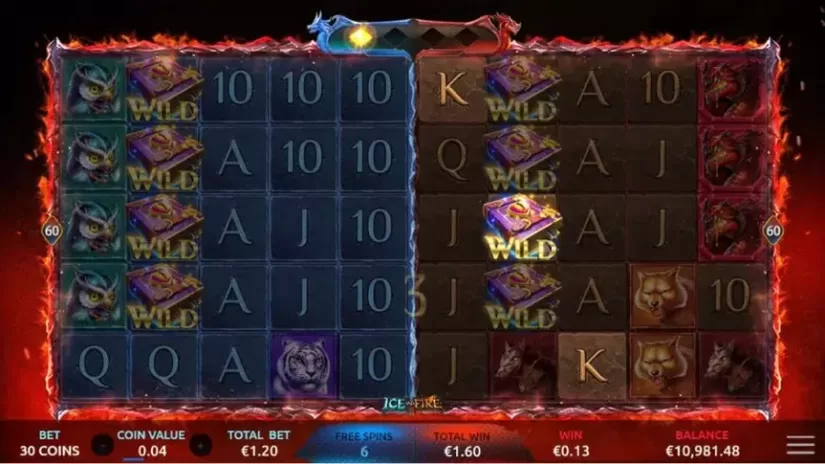 Ice and Fire slot screenshot 5