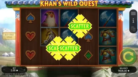 Khan's Wild Quest slot screenshot 3