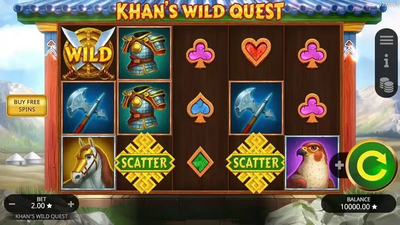 Khan's Wild Quest slot screenshot 1