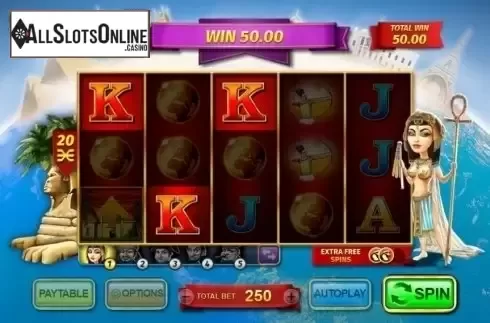 Win Screen . Leaders of the Free Spins World from Inspired Gaming