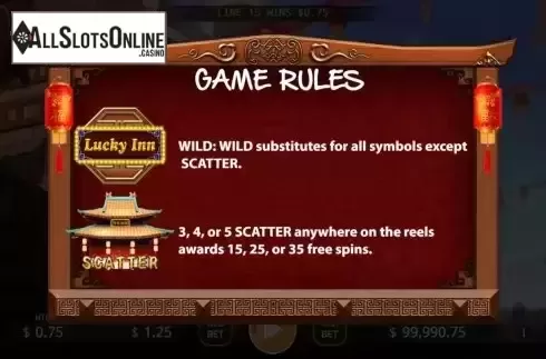 Game Rules screen 2
