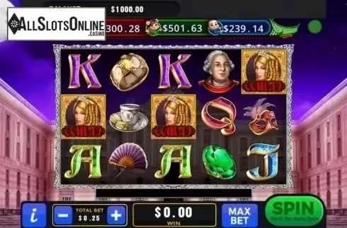 Game Screen. Marie Antoinette's Riches from GMW