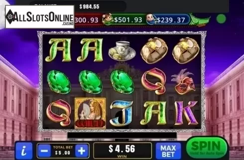 Win Screen. Marie Antoinette's Riches from GMW