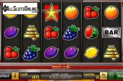 Main game. MegaBurner6 from Novomatic