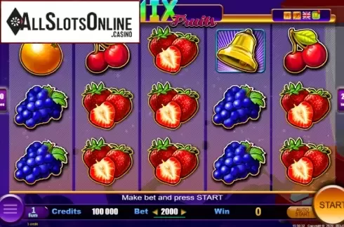 Reel screen. Mix Fruits from Belatra Games