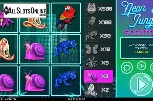 Game workflow 2. Neon Jungle Scratch from IronDog