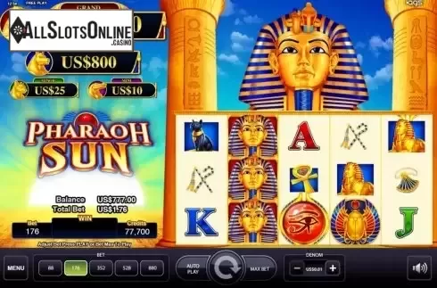 Reel Screen. Pharaoh Sun from AGS