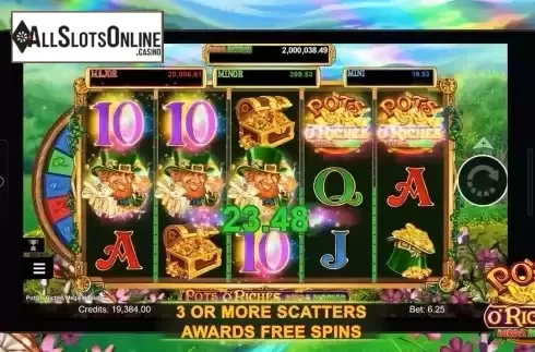 Free Spins Win Screen