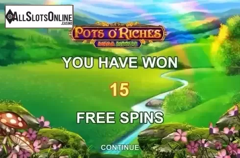 Free Spins Win Screen 2