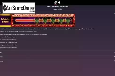 Matrix spin screen