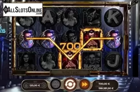 Win Screen. Real Life Super Heroes from Spinmatic