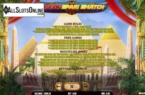 Game Rules screen