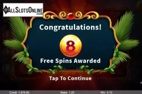 Free Spins screen 2
