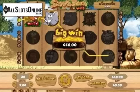 Win Screen. Savanna Wild from Tuko Productions