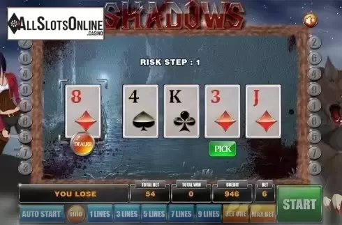 Gamble game 2. Shadows from GameX