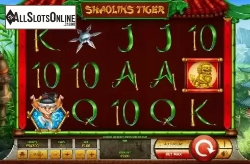 Game Workflow screen. Shaolin Tiger from Tom Horn Gaming
