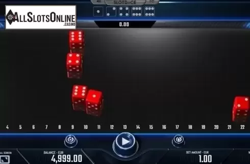 Game Screen 2. Slotdice from DiceLab