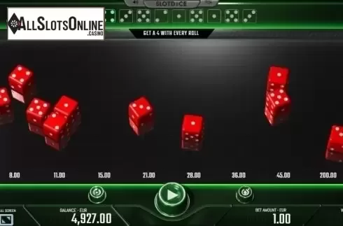 Game Screen 3. Slotdice from DiceLab