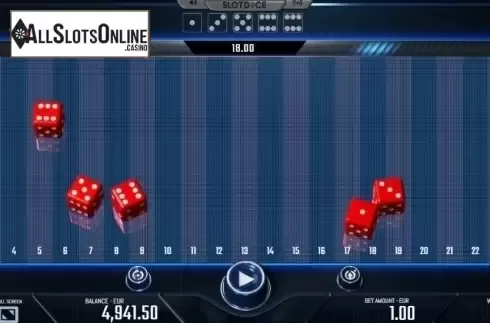 Game Screen 4. Slotdice from DiceLab