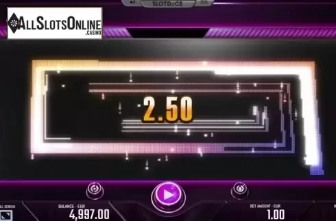 Win Screen. Slotdice from DiceLab