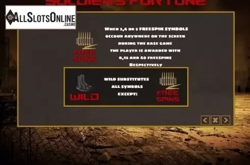 Features. Soldiers Fortune from PlayPearls