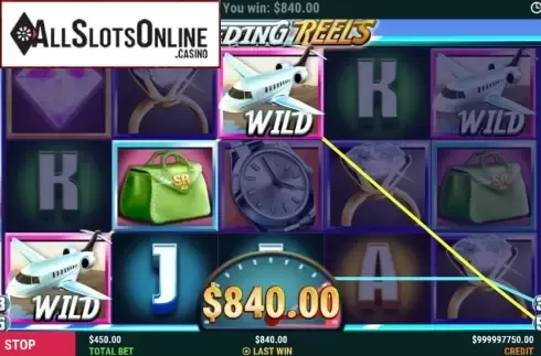 Win screen 2. Speeding Reels from Slot Factory