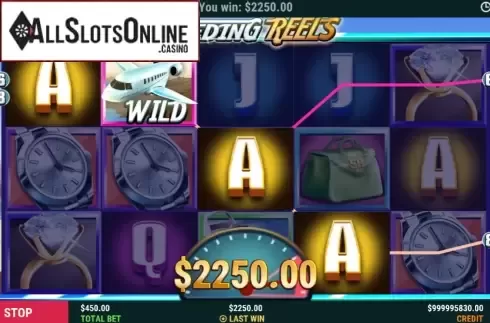 Win screen 1. Speeding Reels from Slot Factory